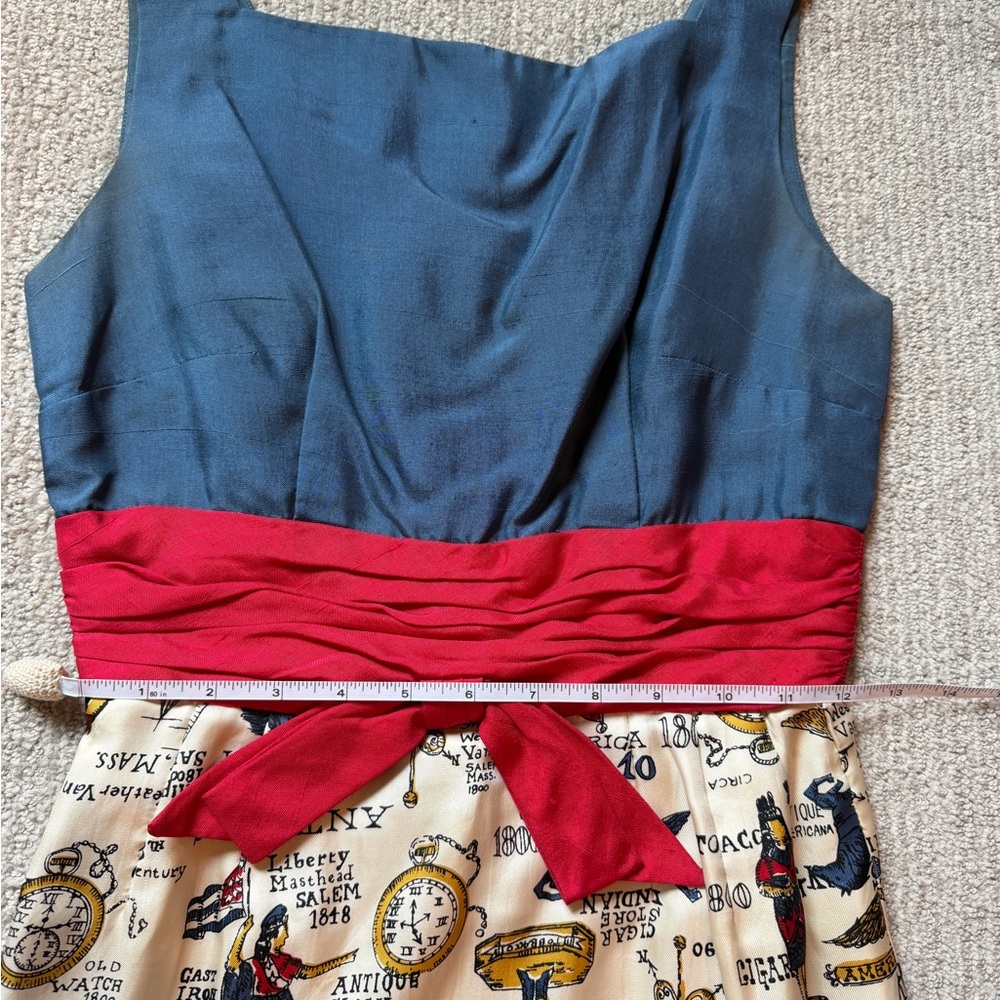 Vintage novelty print dress and jacket - Picture 7 of 15